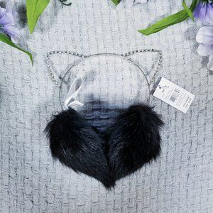 Mix n' Match 3/$21 Fuzzy Plush  Cat Ear Headband Earmuffs NWT